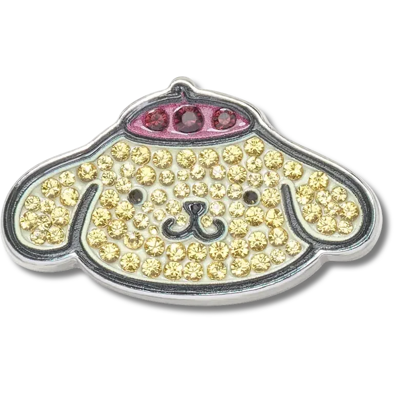 B’pompompurinXe2X84Xa2 with SwarovskiXc2Xae Crystals Jibbitz Shoe Charm’ B’pompompurinXe2X84Xa2 with SwarovskiXc2Xae Crystals Jibbitz Shoe Charm’