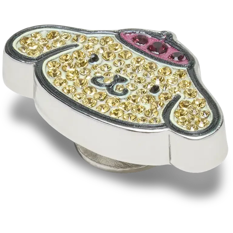 B’pompompurinXe2X84Xa2 with SwarovskiXc2Xae Crystals Jibbitz Shoe Charm’ B’pompompurinXe2X84Xa2 with SwarovskiXc2Xae Crystals Jibbitz Shoe Charm’