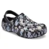 Baya Lined Clogs “Black White”