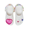 Baya Midsummer Platform Clogs “White Pink”
