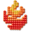 Beaded Flame Jibbitz™ Charms