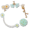 Blue Dainty Floral 5 Pack Jibbitz™ Charms