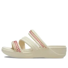 Boca Gems Srappy Wedge Sandals “White Red” Boca Gems Srappy Wedge Sandals “White Red”