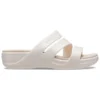 Boca Strappy Wedge Sandals “White”