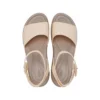Brooklyn Ankle Strap Wedge Sandals “Cream White Brown”
