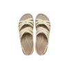 Brooklyn Strappy Low Wedge “Bone”
