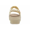 Brooklyn Strappy Low Wedge “Bone”