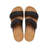 Brooklyn Woven Buckle Sandals “Black Brown”