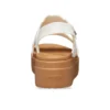 Brooklyn Woven Wedge Sandals “White Brown”
