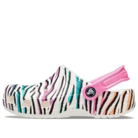 Classic Animal Print Clogs “White Multi”