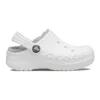 Classic Baya Lined Clog “White Grey”
