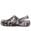 Classic Bleach Dye Clogs “Black White”