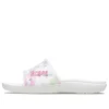 Classic Bleach Dye Slides “White Pink”