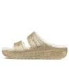 Classic Cozzzy Glitter Sandals “Multi Gold”