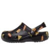 Classic Food Print Clogs “Black Yellow”