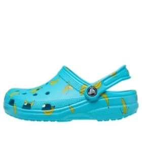 Classic Food Print Clogs “Digital Aqua”