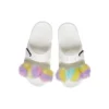 Classic Fur Sure 2 straps sandals “White”