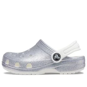 Classic Glitter Sandals “Silver White”