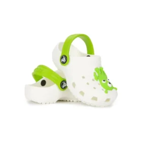 Classic Glow Alien Clog “White Green”