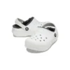 Classic Lined Clogs “White Grey”