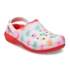 Classic Lined Elevated Sweethearts Clogs “Red White”