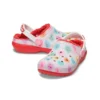 Classic Lined Elevated Sweethearts Clogs “Red White”