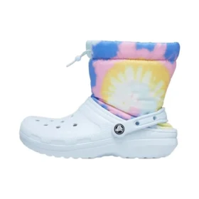 Classic Lined Neo Puff Boots “Tie Dye Mineral Blue”