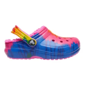 Classic Lined TieDye Graphic Clogs “Blue Pink”