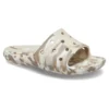 Classic Marbled Sandals “White Brown”