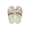 Classic Marbled Sandals “White Brown”