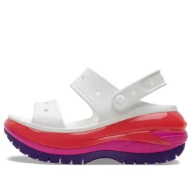 Classic Mega Crush Sandal “White Red Purple”