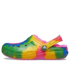 Classic Tie-Dye Fuzz Lined Clogs “Multi-Color” Classic Tie-Dye Fuzz Lined Clogs “Multi-Color”