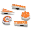 Clemson Univ 5 Pack Jibbitz™ Charms