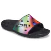 Colorful Casual Unisex Multi-Color Black Slippers