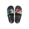 Colorful Casual Unisex Multi-Color Black Slippers
