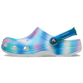 Colorful Crocs Beach Unisex Multi-Color White Sandals