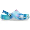 Colorful Crocs Beach Unisex Multi-Color White Sandals