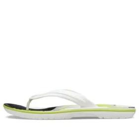 Crocband Flip Flops “White Green Black”