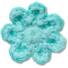 Crochet Blue Flower Jibbitz™ Charms