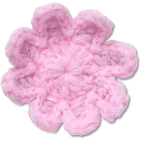 Crochet Light Pink Flower Jibbitz™ Charms