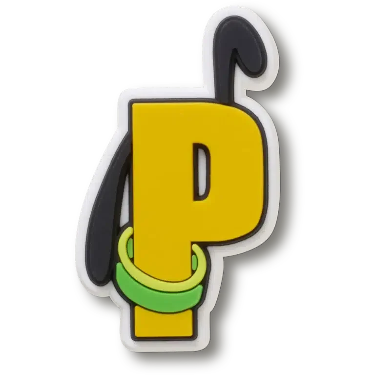 Disney Character Letter P Jibbitz™ Charms Disney Character Letter P Jibbitz™ Charms
