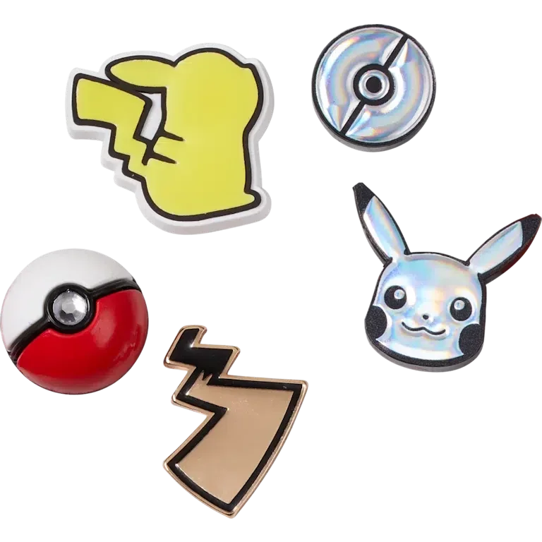 Elevated Pokemon 5 Pack Jibbitz Shoe Charm Elevated Pokemon 5 Pack Jibbitz Shoe Charm