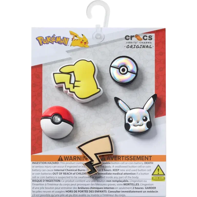 Elevated Pokemon 5 Pack Jibbitz Shoe Charm Elevated Pokemon 5 Pack Jibbitz Shoe Charm