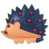 Faux Leather Hedgehog Jibbitz™ Charms