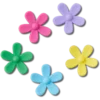 Flower Power 5 Pack Jibbitz™ Charms