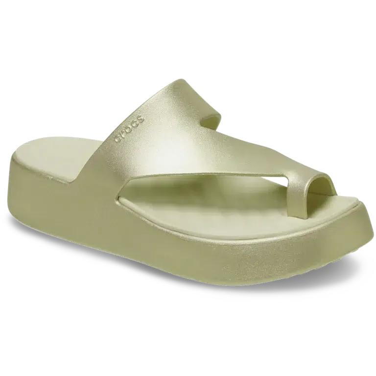 Getaway Metallic Platform Toe Loop Getaway Metallic Platform Toe Loop