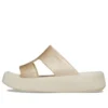 Getaway Platform H-Strap Sandals “White Brown”