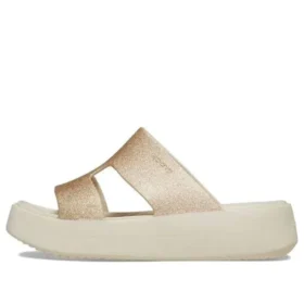 Getaway Platform H-Strap Sandals “White Brown”