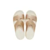 Getaway Platform H-Strap Sandals “White Brown”