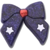 Glittery Blue Bow Jibbitz™ Charms